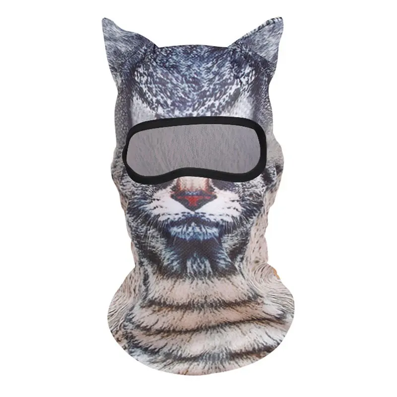 Pasamontañas con orejas de gato 3D – Gato gris, foto 2