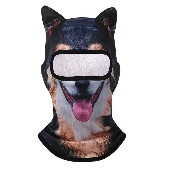 Pasamontañas con orejas de gato 3D Perro