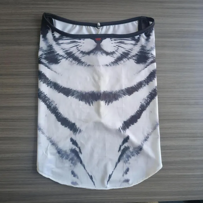 Braga de cuello con cara de animal Gato atigrado