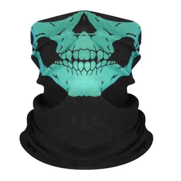 Braga de esquí con calavera Verde