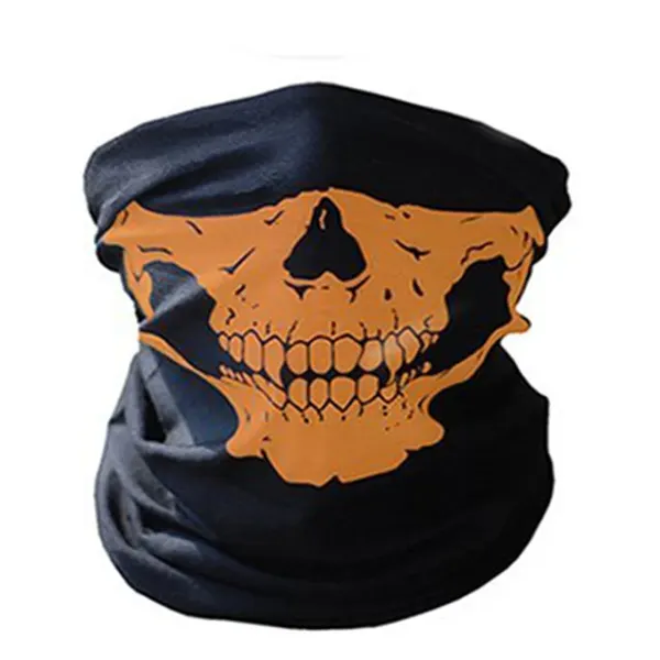 Braga de esquí con calavera Naranja