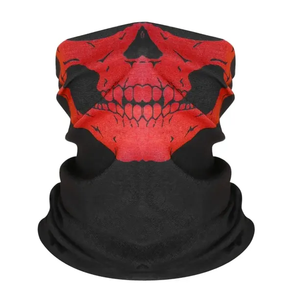 Braga de esquí con calavera Rojo