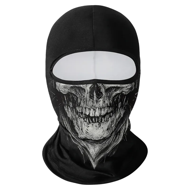 Pasamontañas calavera para moto y esquí – Calavera sombra, foto 2