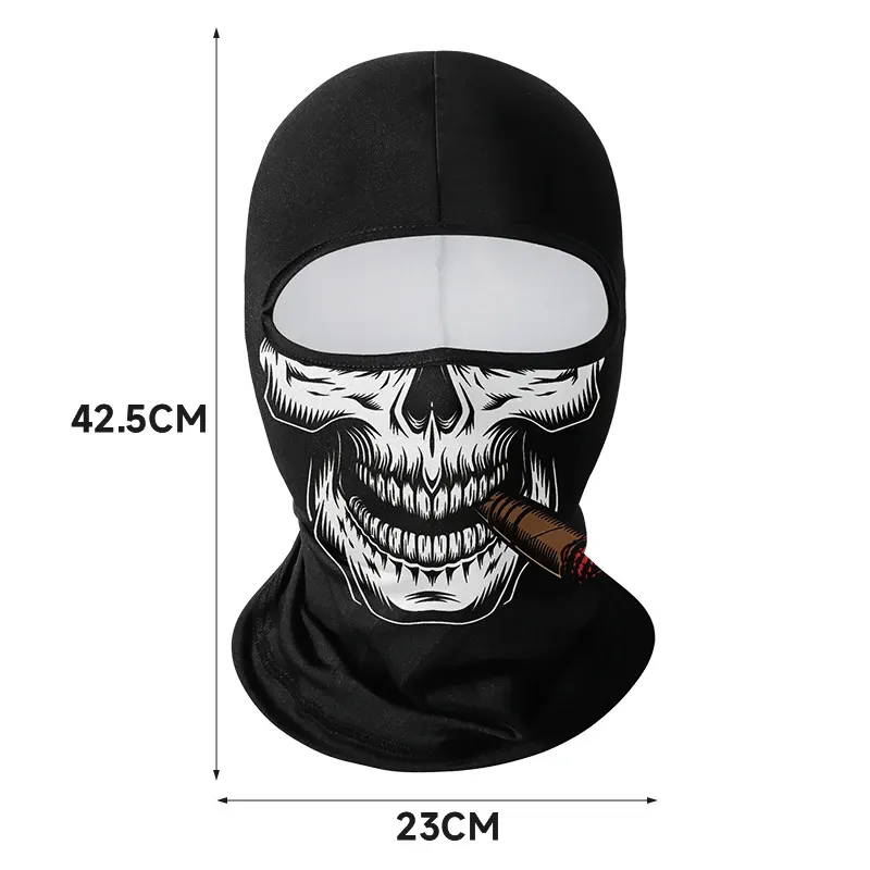 Pasamontañas calavera para moto y esquí – Calavera puro, foto 2