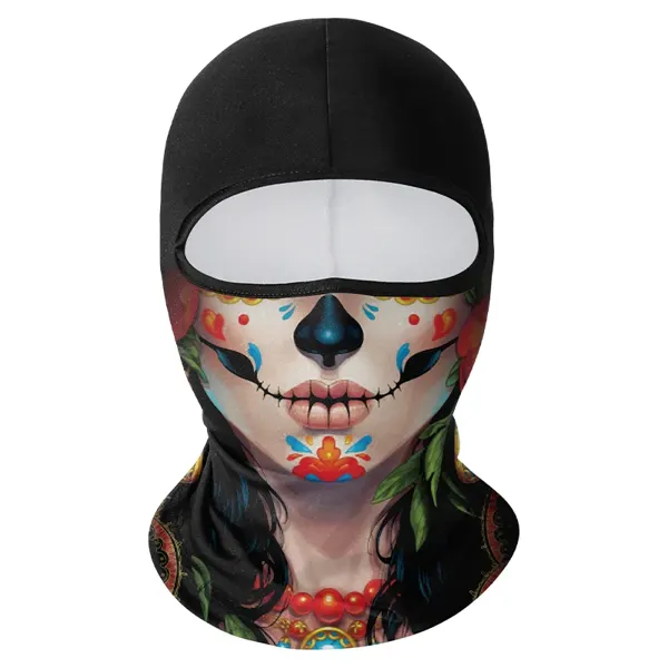 Pasamontañas calavera para moto y esquí Catrina