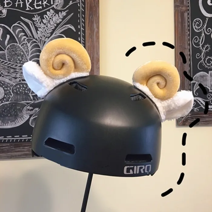 Cuernos para casco de esquí – Beige