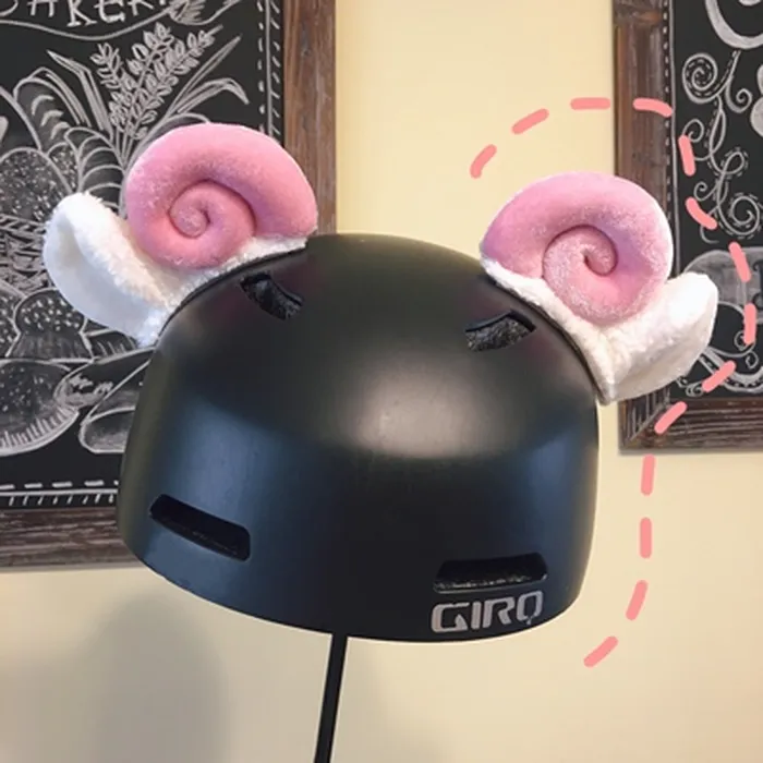 Cuernos para casco de esquí Rosa