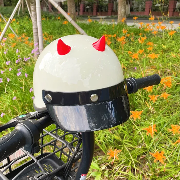 Cuernos para casco de esquí Rojo