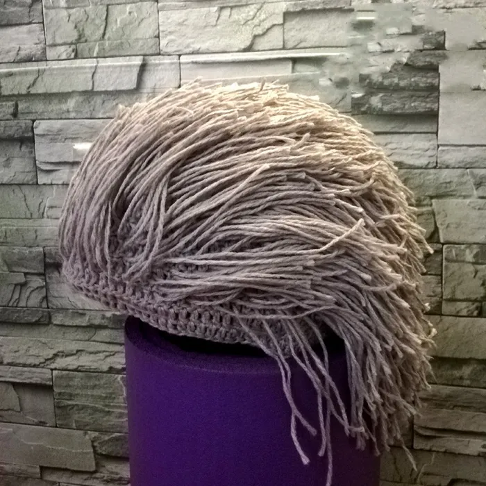 Peluca para casco de esquí Gris