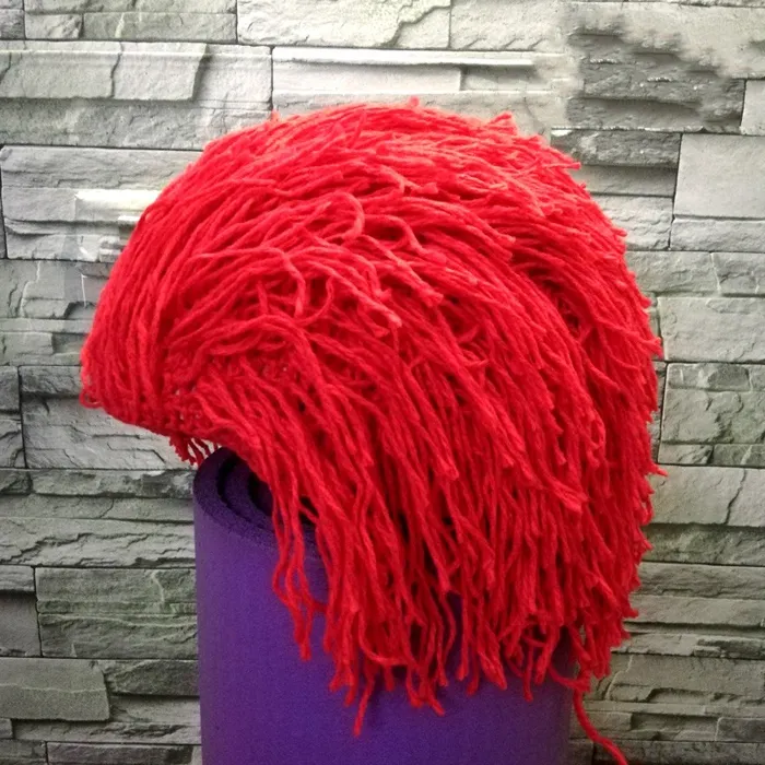 Peluca para casco de esquí Rojo