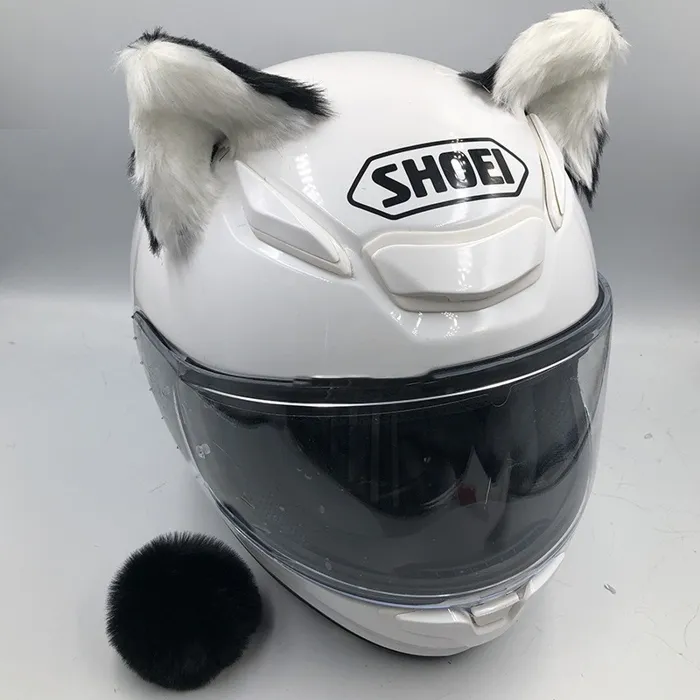 Orejas para casco de esquí Blanco y negro